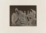 Mark Tobey, The awakening-night, 1974, Radierung auf Japan