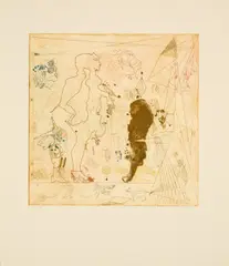 Jorge Castillo, Hombrecito, 1980, Farbradierung auf GUARRO (Wasserzeichen)
