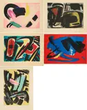 Gérard Ernest Schneider, Konvolut von 5 Druckgrafiken, Ohne Titel