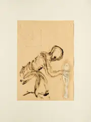 Jürgen Brodwolf, Ohne Titel, 1988, Mischtechnik auf dünnem Velin