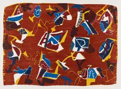 Jan Voss, Traumdeutung, 1991, Farbholzschnitt auf Arches