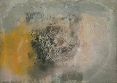 Erwin Bechtold, Ohne Titel, 1960, Öl und Sand auf Leinwand