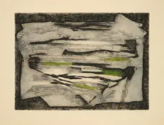 Marcel Fiorini, Bretagne, 1962, Linolschnitt auf BFK RIVES (Wasserzeichen)