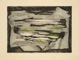 Marcel Fiorini, Bretagne, 1962, Linolschnitt auf BFK RIVES (Wasserzeichen)