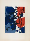 C. G. Heise zum Geburstag by Ernst Wilhelm Nay, 1965, Farbholzschnitt auf ARCHES FRANCE (Wasserzeichen), sold Sep 2017