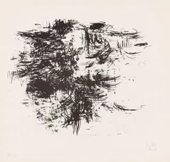 Winfred Gaul, Ohne Titel, 1956, Lithografie auf Velin
