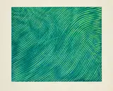 Stanley William Hayter, "Shoal Green", 1967, Farbradierung auf BFK RIVES (Wasserzeichen)
