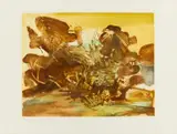 Zao Wou-ki, Auktion 422, Los 957, 1974, Farbaquatinta auf ARCHES FRANCE (Wasserzeichen)
