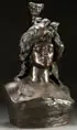 Jacques de Lalaing, The Head of Justice, Bronze with dark brown patina