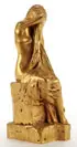Albert Bartholomé, Reticence, Bronze with gilt patina