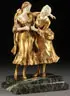 Xavier Raphanel, Going Out, Gilt bronze and carved ivory