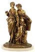 French School, An Allegory of Music and Knowledge, Bronze with gilt patina