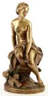 Michel Clodion, Female Nude Bather, Bronze with brown patina