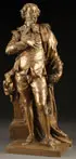 John Michael Rysbrack, Peter Paul Rubens, Bronze with brown patina