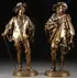 Jean Jules B. Salmson, Sir Peter Paul Rubens and Anthony Van Dyck, Bronze with gilt patina