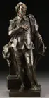 John Michael Rysbrack, Sir Peter Paul Rubens, Bronze with dark brown patina