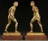 French School, Bacchus and Ariadne, Bronze with gilt patina