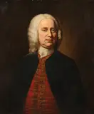 British School, Portrait of a Gentleman with a Buillon Embroidered Waistcoat, Oil on canvas