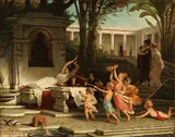 Egisto Sarri, A Musical Awakening, Oil on canvas