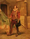 Alex de Andreis, Portrait of a Cavalier, Oil on canvas