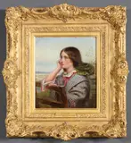 John Watkins Chapman, The Country Lass, Oil on board