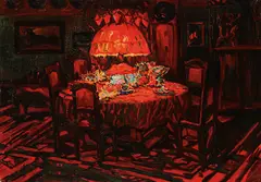 Interior View by Otto Hamel, Oil on canvas, offered Nov 2012