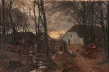 Axel Frederiksen, Dusk, Oil on canvas