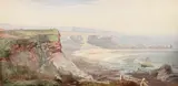 Joseph Nash Jr., Views of Yorkshire Coast and Whitley Bay, North Tyneside, Watercolor and gouache on paper