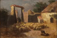 Return of the Flock by Martin Couland, Oil on artist board, offered Nov 2012
