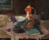 Jan den Hengst, Still Life with Oriental Porcelain, Oil on canvas