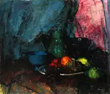 Theodor Hummel, Still Life with Fruit, Oil on canvas
