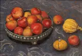 Rolf Krause, Still Life with Fruit, Oil on board