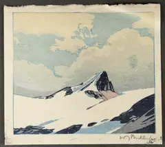 Mount Nicholas by Walter J. Phillips, Color woodcut, offered Nov 2012