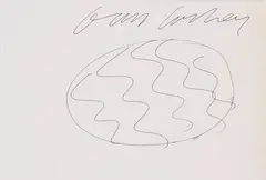 Hollywood Pool by David Hockney, Ink on paper, offered Nov 2012