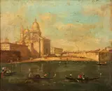 Giovanni Antonio Canaletto, Venetian Scene, Oil on canvas laid down on board