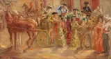 Alfonso Benavides, Bullfighters, Oil on canvas