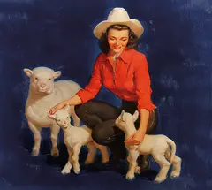 Mayo Olmstead, The Growing Family, Oil on canvas board