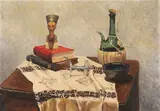 Still Life with Bust of Nefertiti by Continental School, Oil on canvas, offered Nov 2012