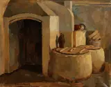 The Laundry by Sigurd Kielland Brandt, Oil on canvas, offered Nov 2012