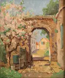 Jan Simon Knikker, Sr., Spring Blossoms, Oil on canvas