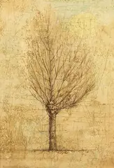 Ryōnosuke Fukui, A Lone Tree, Oil on canvas