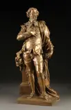 John Michael Rysbrack, Peter Paul Rubens, Bronze with brown patina