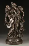 Adolphe Lefebvre, Confidence, Bronze with dark brown patina