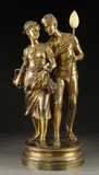 Léon Pilet, Sailor Courting a Farm Maiden, Bronze