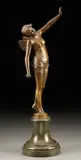 Franz Rosse, Pysche, Bronze with brown patina