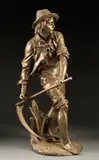 The Harvester by Eugène-Antoine Aizelin, Bronze, offered Nov 2012