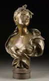 Felix Pierre Richard, Hope, Bronze with brown patina