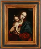 The Madonna and Child by Giovanni Pietro Rizzoli – Il Giampietrino, Oil on wood panel, offered Nov 2011