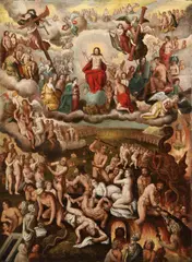 The Last Judgment by Crispin van den Broeck, Oil on canvas (unframed), offered Nov 2011