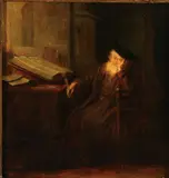 Salomon Koninck, A Philosopher in His Study, Oil on wood panel